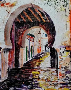 اللوحة تنطق بهويتها المغربية