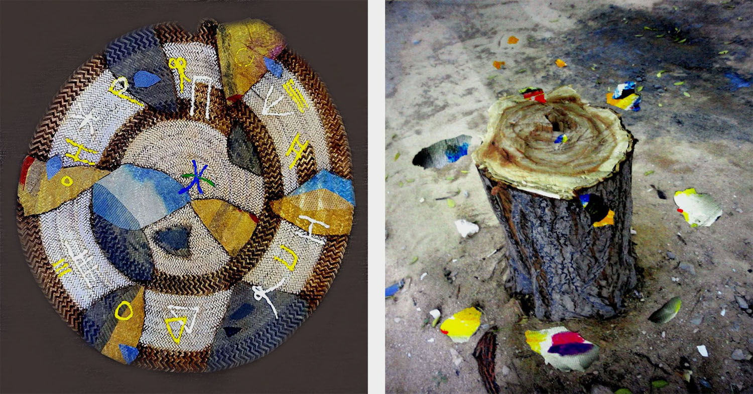 ◙ هناك تأكيد على الهوية الليبية في لوحات عمر جهان باستعماله المفردات الليبية وكذلك الأفريقية بشكل عام