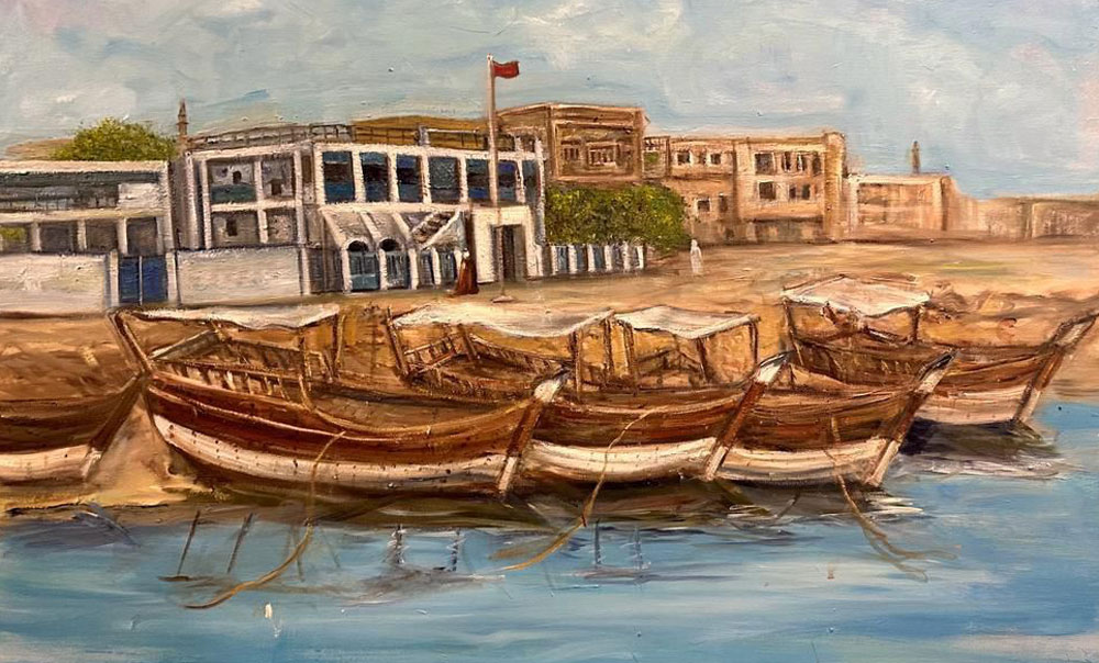 بيت ديكسون له أهمية كبرى في لوحات ابتسام العصفور