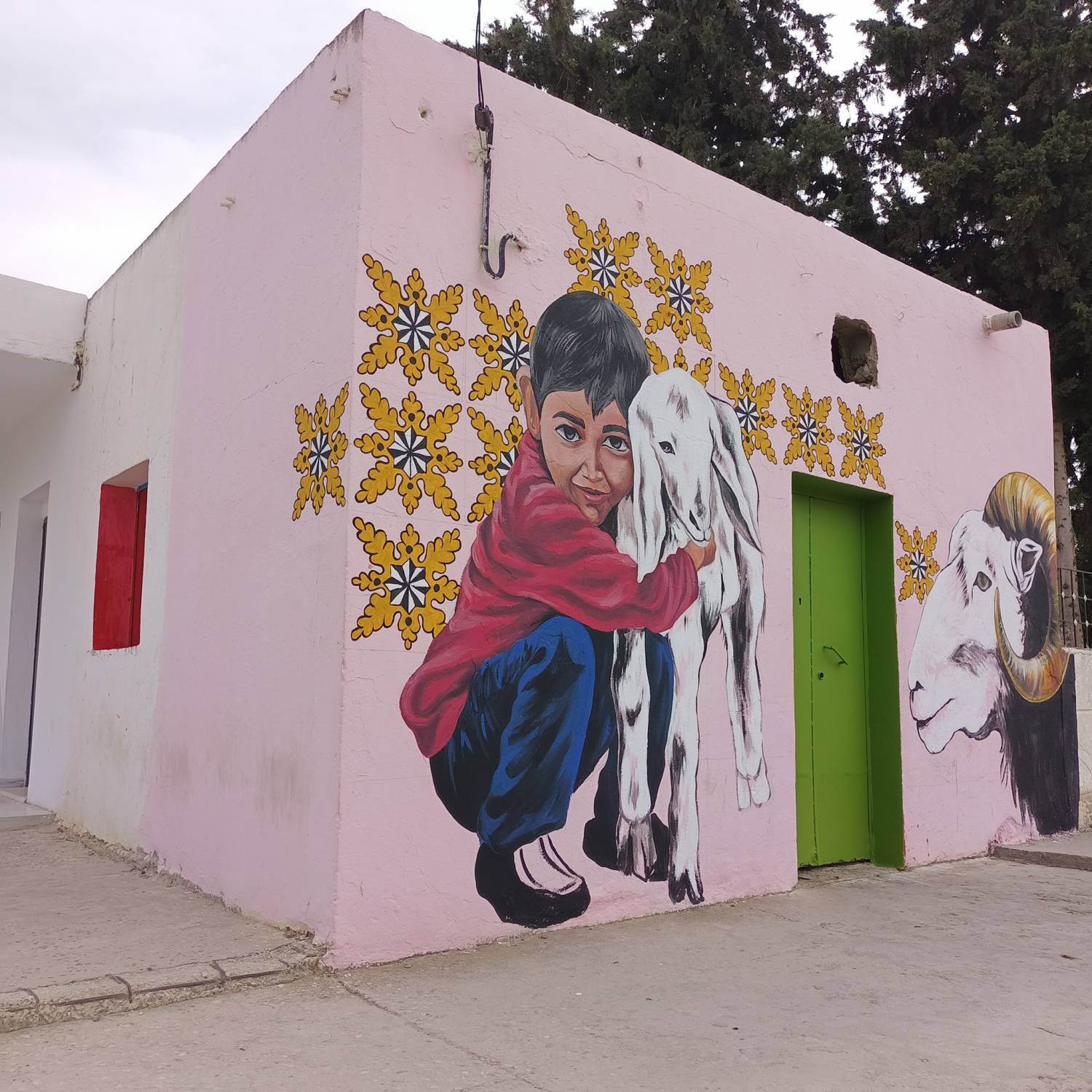 رسم يستلهم من حاضر الوطن