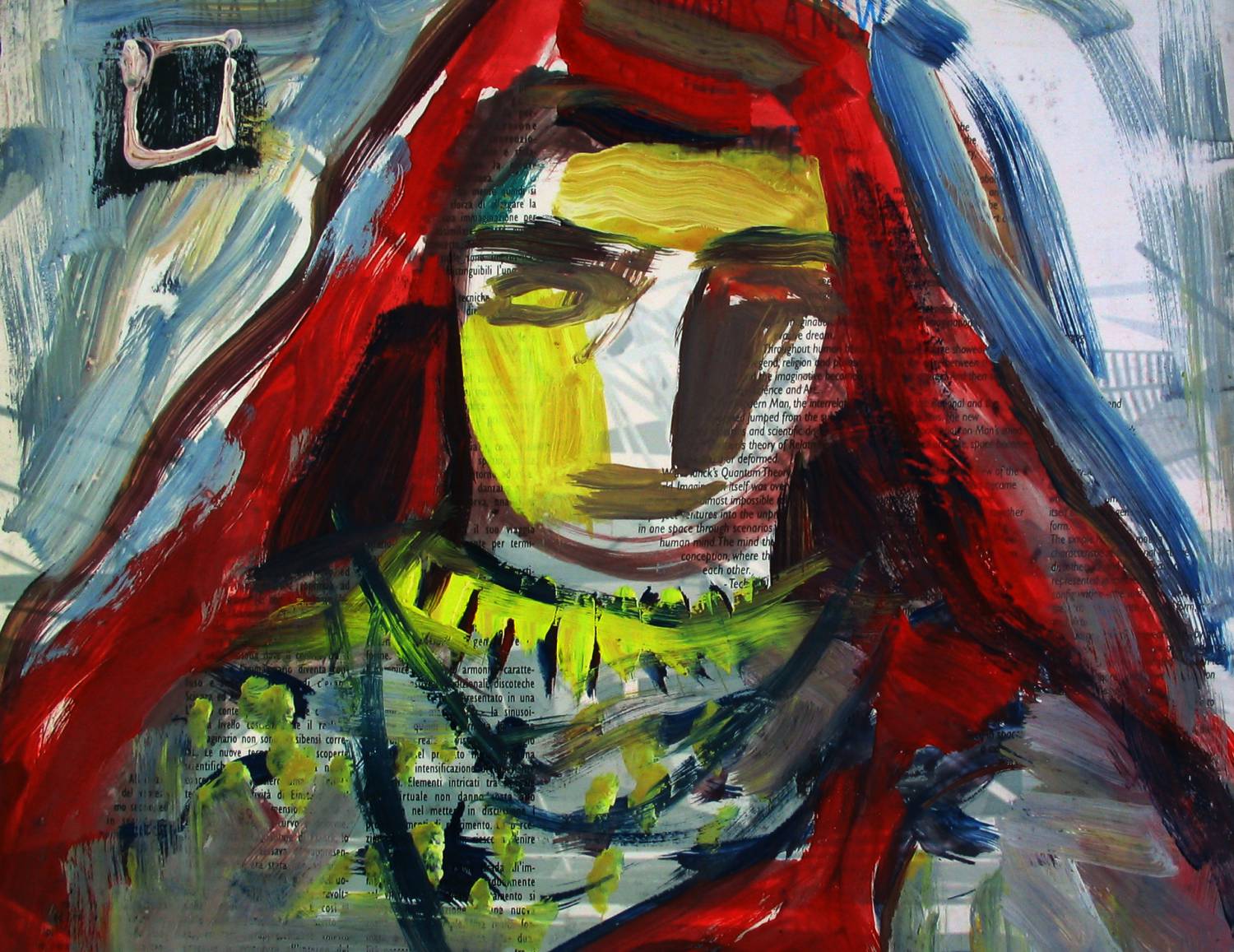 ◙ لوحة مستوحاة من عالم المرأة الليبية