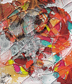 في تجربة الفنانة ارتكاز مميز على عنصر الوقت ومحتوى البحث فيه وترتيب العلاقات بين العلامات البصرية